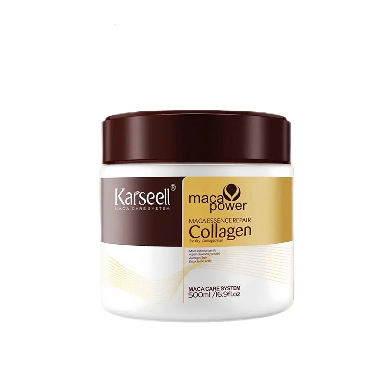 Collagen Hair Deep Conditioning Argan Oil Collagen Hair Mask For Dry Damaged Hair All Hair Types 16.90 Oz 500ml